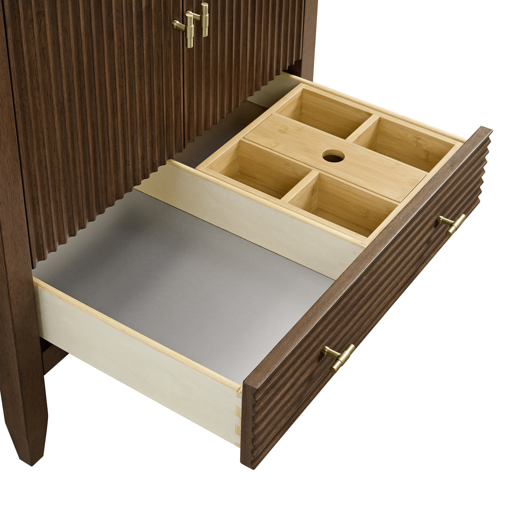 Myrrin 30" Single Vanity Cabinet in Mid-Century Walnut