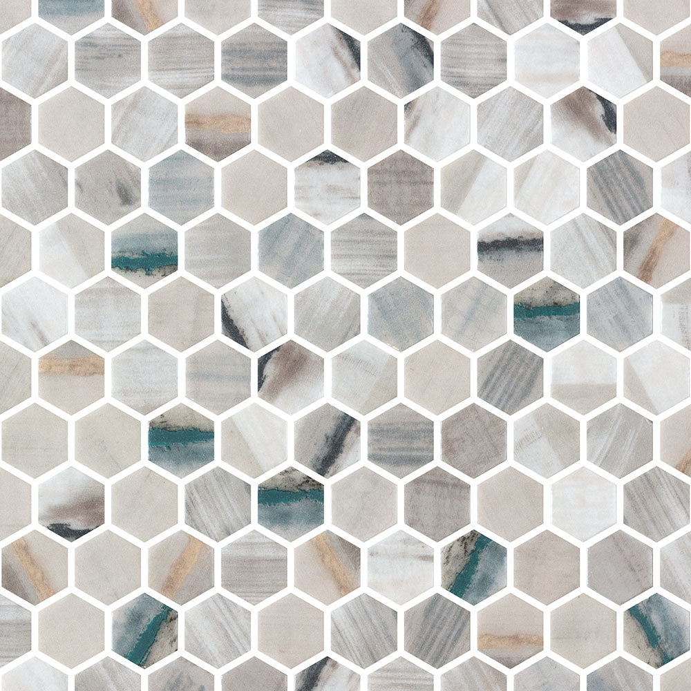 Vetro Floor Glass Mosaic Tile
