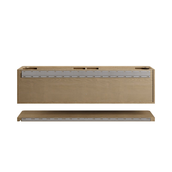 Allamari 72" Floating Double Vanity Cabinet in Dune Mist