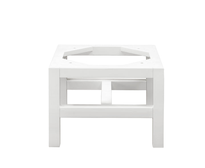 Addison 15" Wooden Stand for Grand Tower Hutch in Glossy White | ANVE Kitchen &amp; Bath