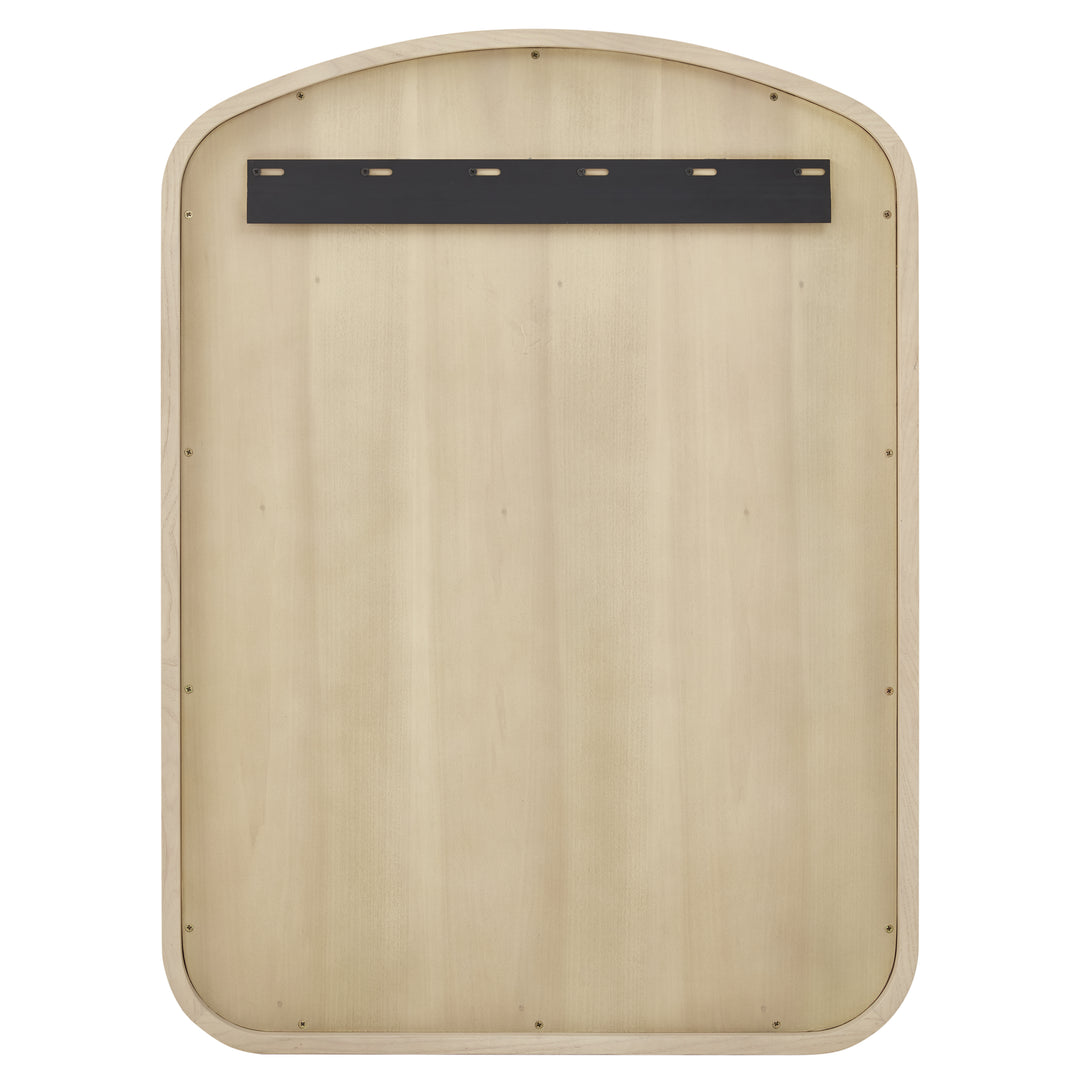 Gracyn 28" x 38" Arched Bathroom Mirror, Coastal Driftwood