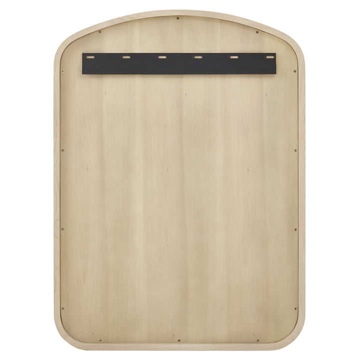 Gracyn 28" x 38" Arched Bathroom Mirror, Coastal Driftwood