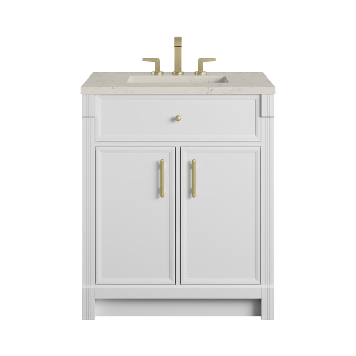 Bellshire Sink Freestanding Bathroom Vanity with Silestone Top