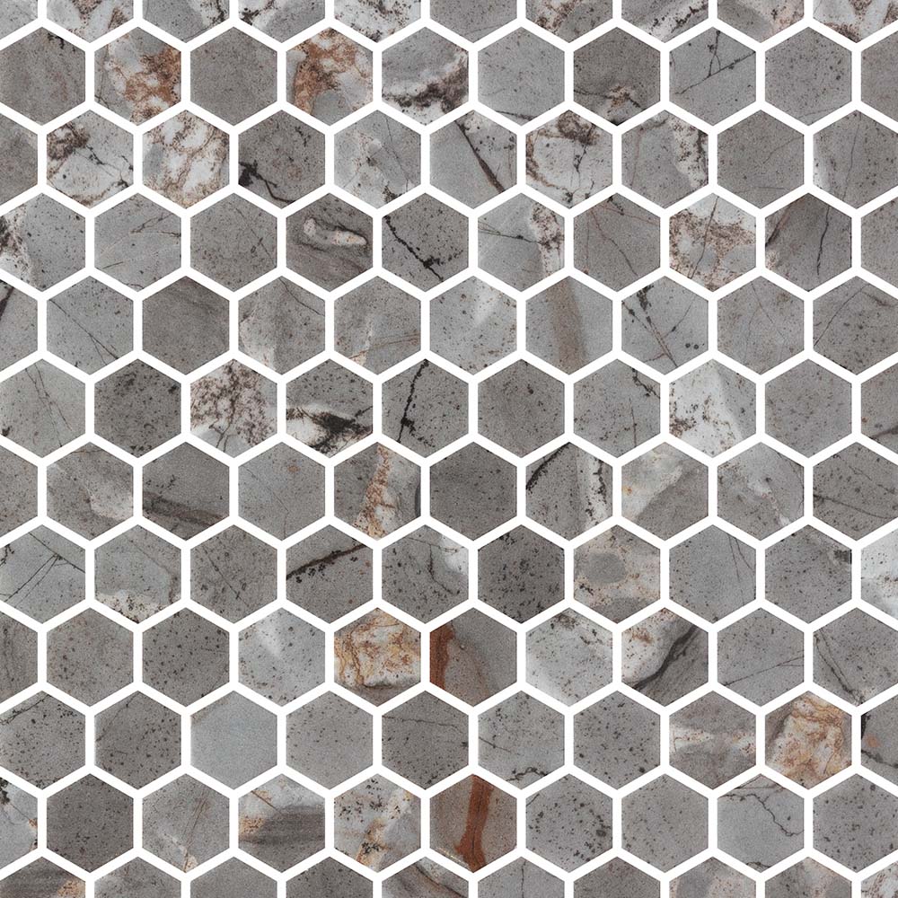 Vetro Floor Glass Mosaic Tile | ANVE Kitchen &amp; Bath