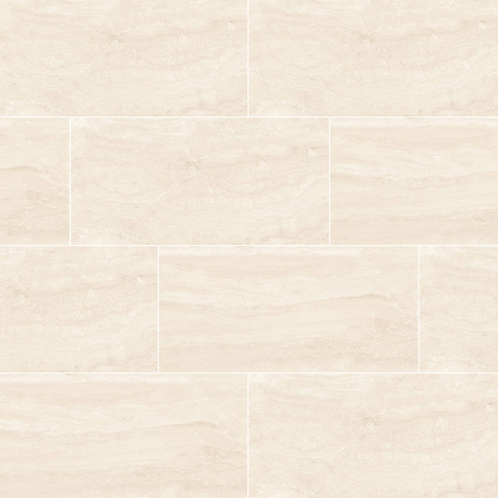 Harmony Travertine-Look Matte Porcelain Floor &amp; Wall Tile