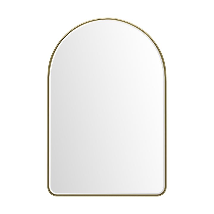 Rohe 24" x 36" Arched Bathroom Mirror, Champagne Brass | ANVE Kitchen &amp; Bath