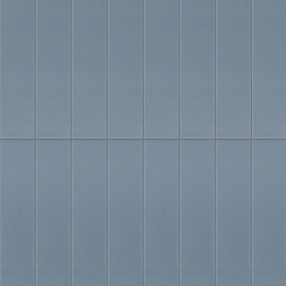 Dimensions 2" x 16" Matte Ceramic Wall Tile | ANVE Kitchen &amp; Bath