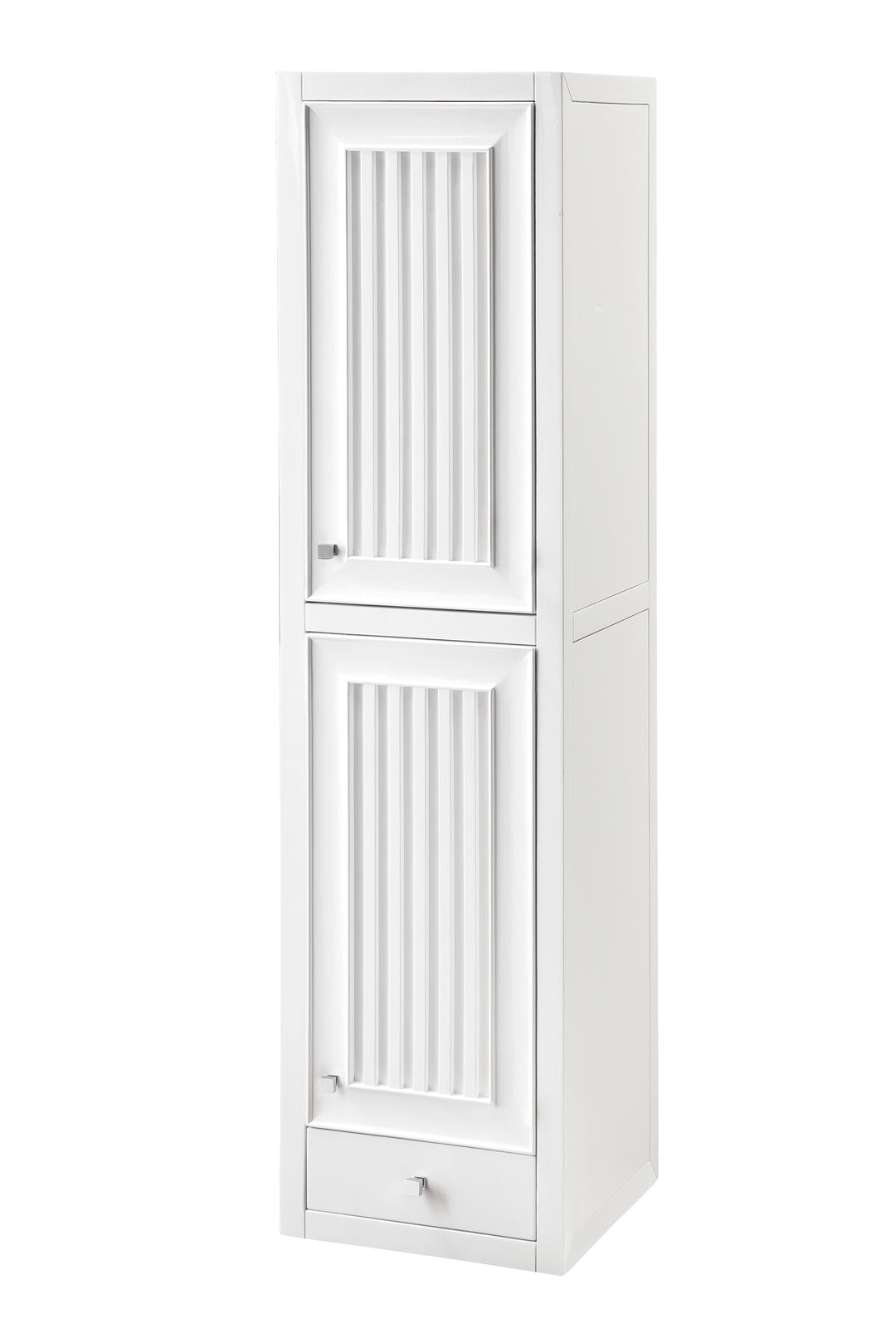 Athens 15" Right Tower Hutch in Glossy White | ANVE Kitchen & Bath