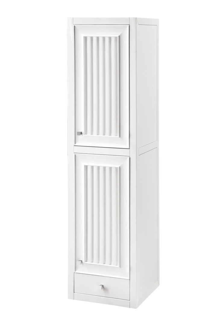 Athens 15" Right Tower Hutch in Glossy White | ANVE Kitchen &amp; Bath