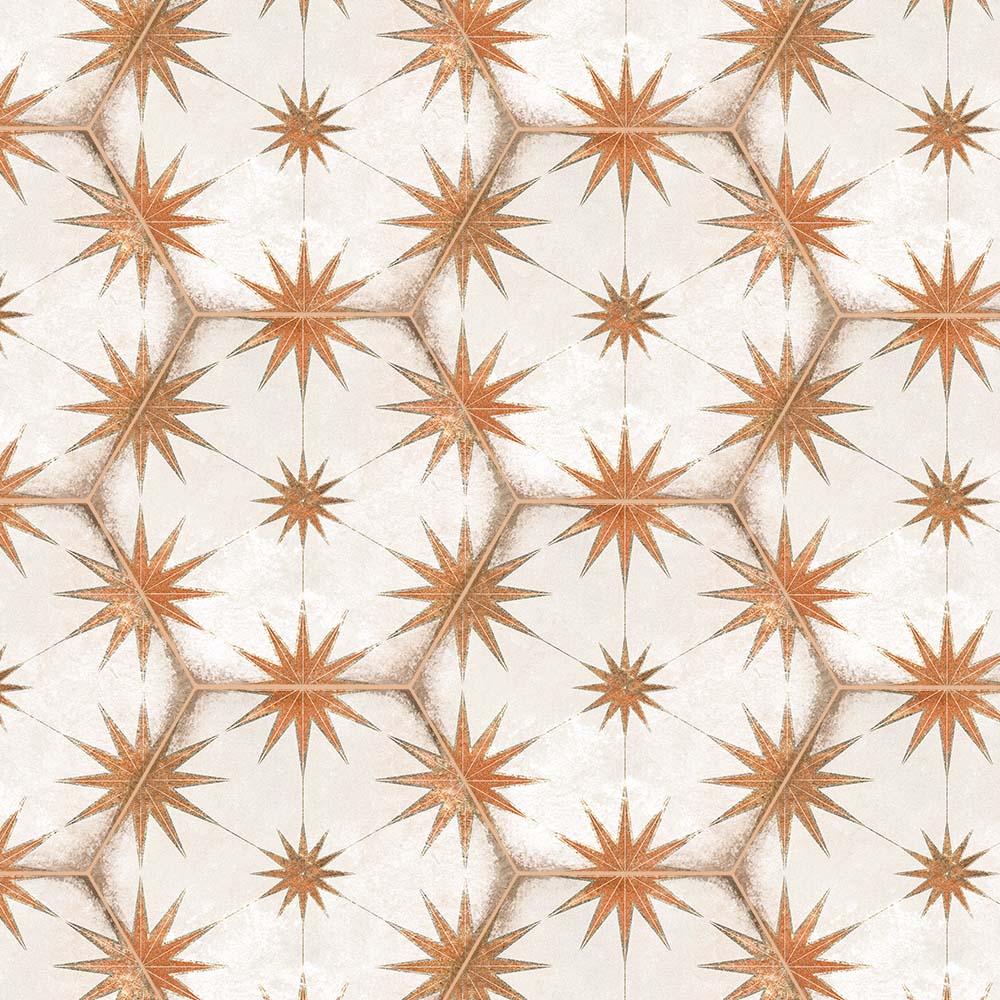 Symmetry Hexagon Matte Porcelain Mosaic Tile