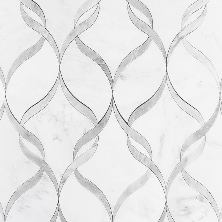 Eastern White Honed Marble Mosaic Tile