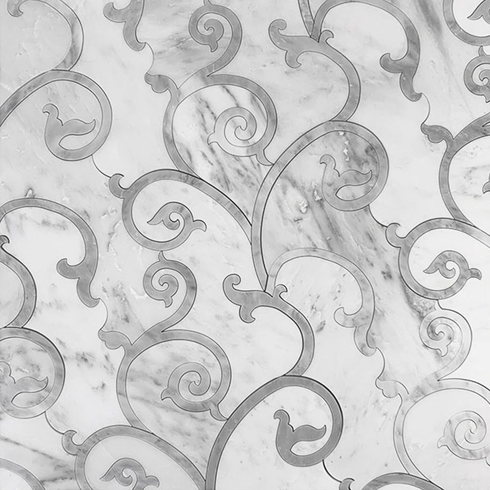 Eastern White Honed Marble Mosaic Tile