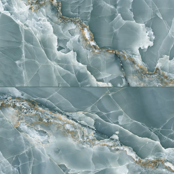 Precious Onyx-Look Polished Porcelain Floor &amp; Wall Tile
