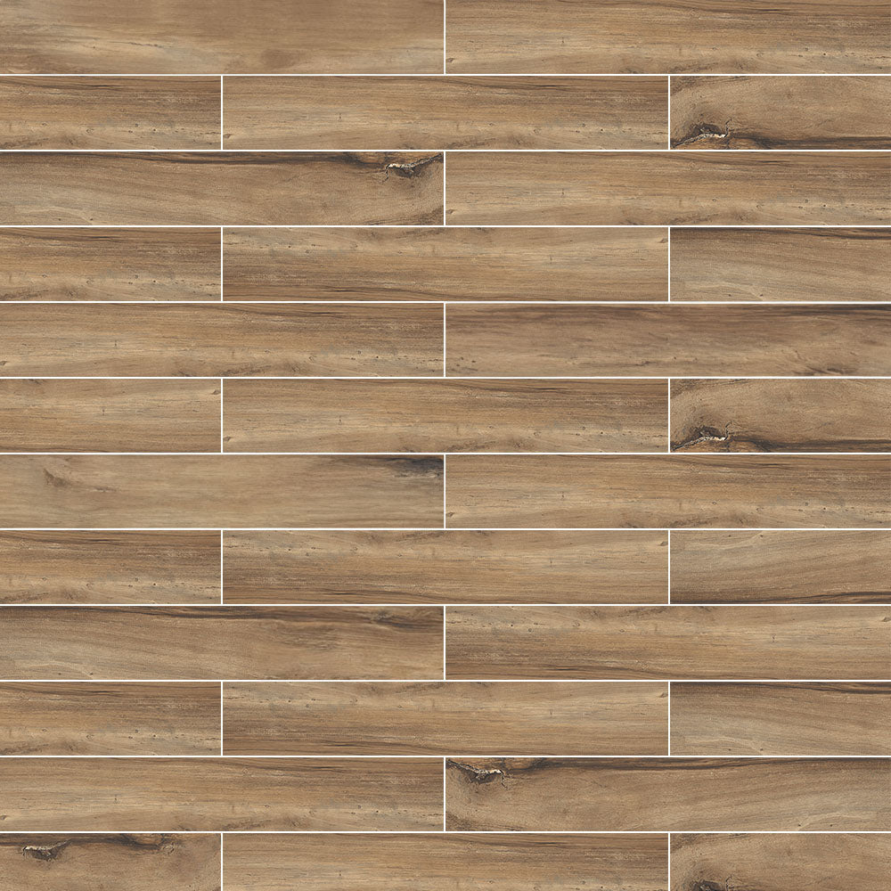 Edgewood Wood-Look Matte Porcelain Mosaic Tile