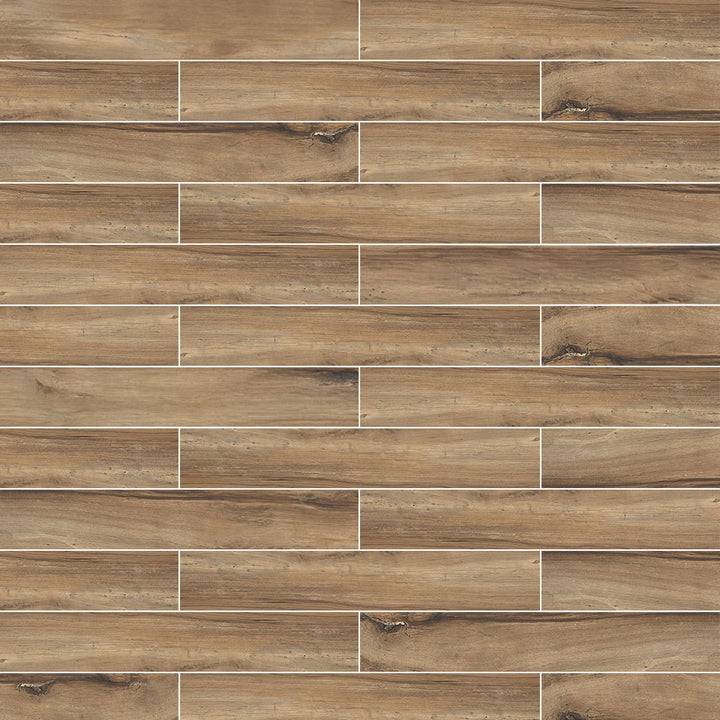 Edgewood Wood-Look Matte Porcelain Mosaic Tile