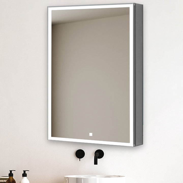 Edge Royale 20" x 32" Left Hinge LED Lighted Medicine Cabinet | ANVE Kitchen &amp; Bath