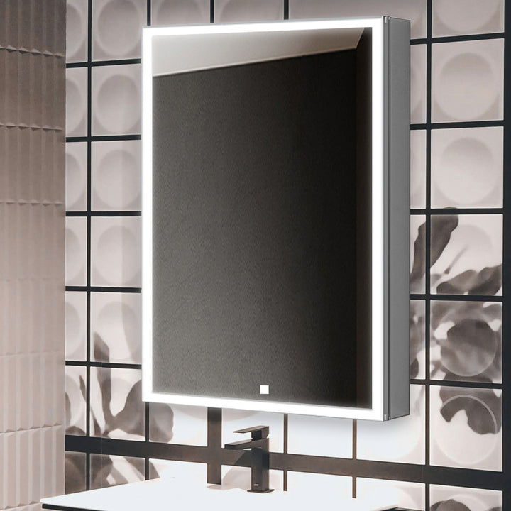 Edge Royale 20" x 32" Right Hinge LED Lighted Medicine Cabinet | ANVE Kitchen &amp; Bath
