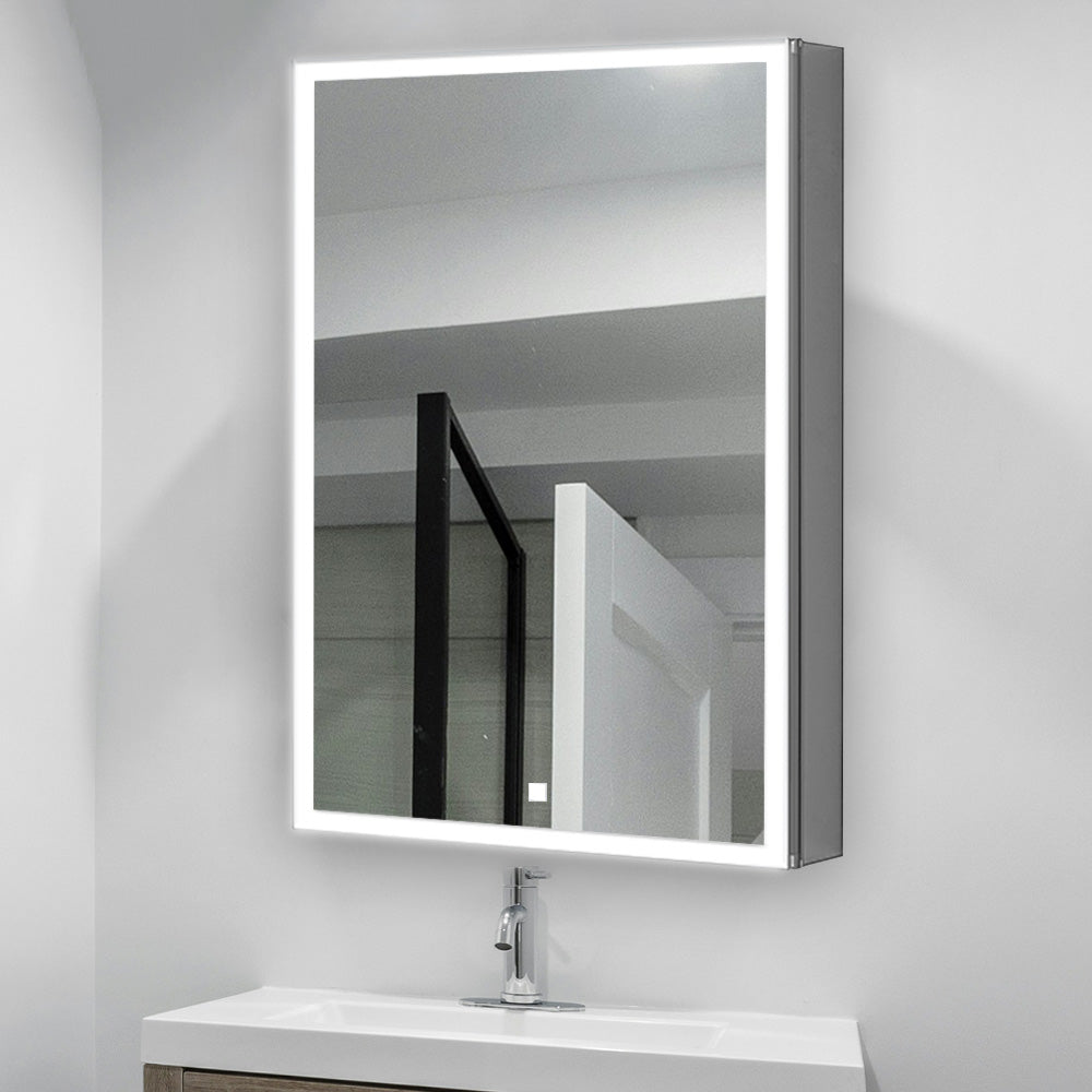 Edge Royale 24" x 32" Right Hinge LED Lighted Medicine Cabinet | ANVE Kitchen &amp; Bath