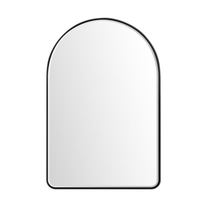 Rohe 24" x 36" Arched Bathroom Mirror, Matte Black | ANVE Kitchen &amp; Bath