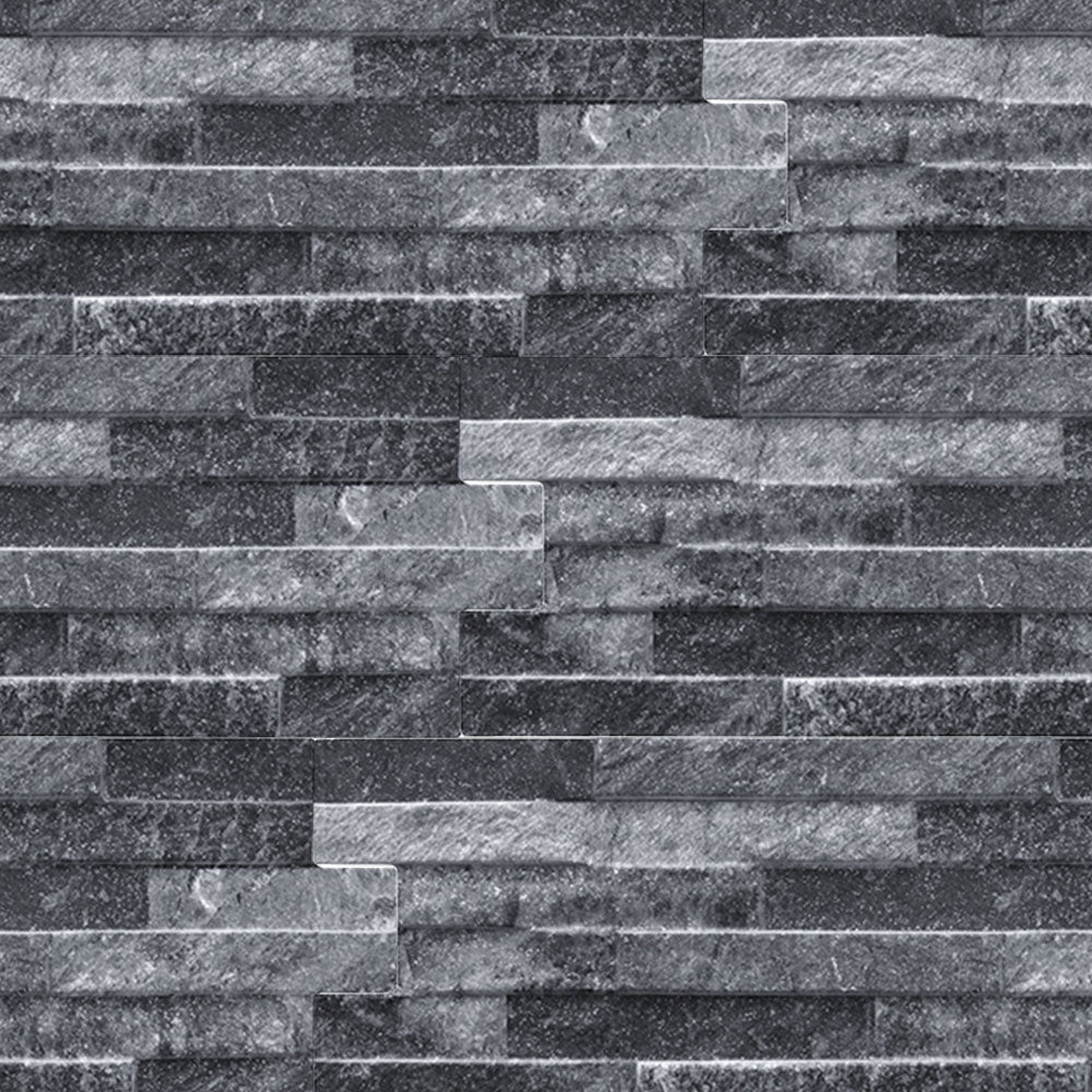 Ledgerstone Stacked-Stone-Look Textured Porcelain Wall Tile