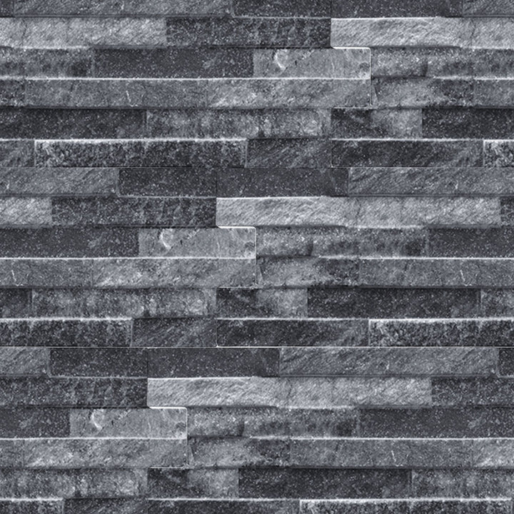 Ledgerstone Stacked-Stone-Look Textured Porcelain Wall Tile
