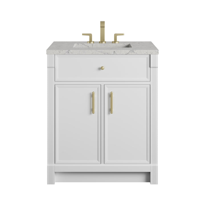Bellshire Sink Freestanding Bathroom Vanity with Silestone Top
