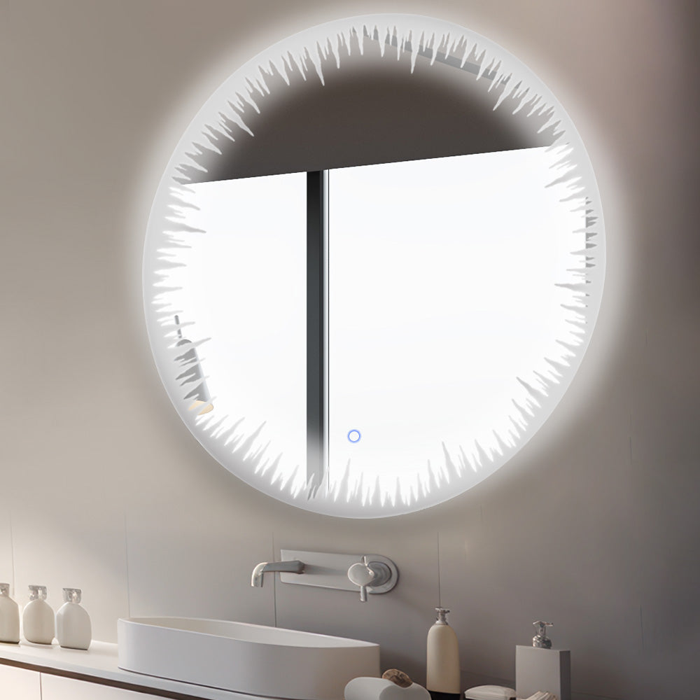 Flame 24" LED Bathroom Mirror, Anti-Fog | ANVE Kitchen & Bath