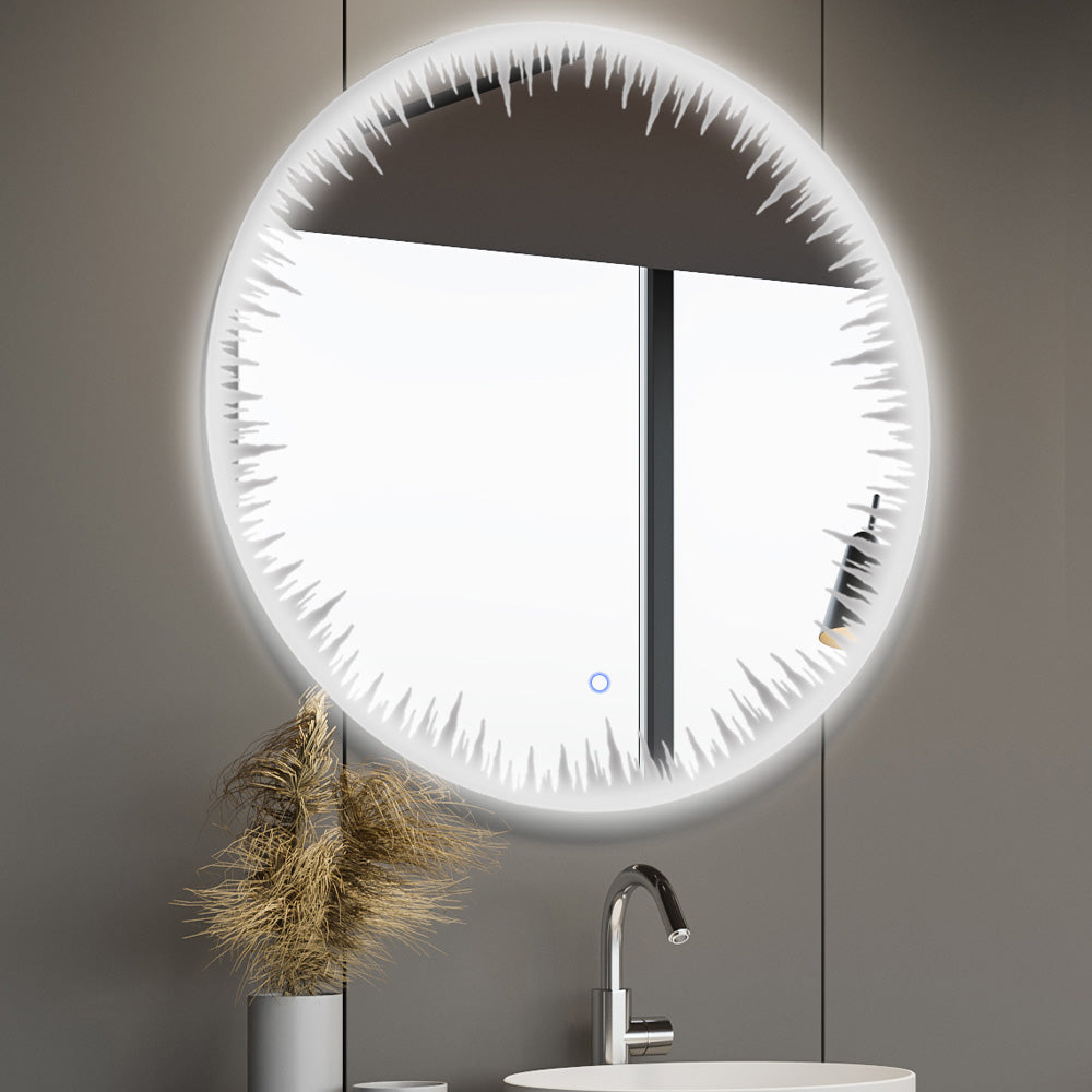 Flame 30" LED Bathroom Mirror, Anti-Fog | ANVE Kitchen & Bath