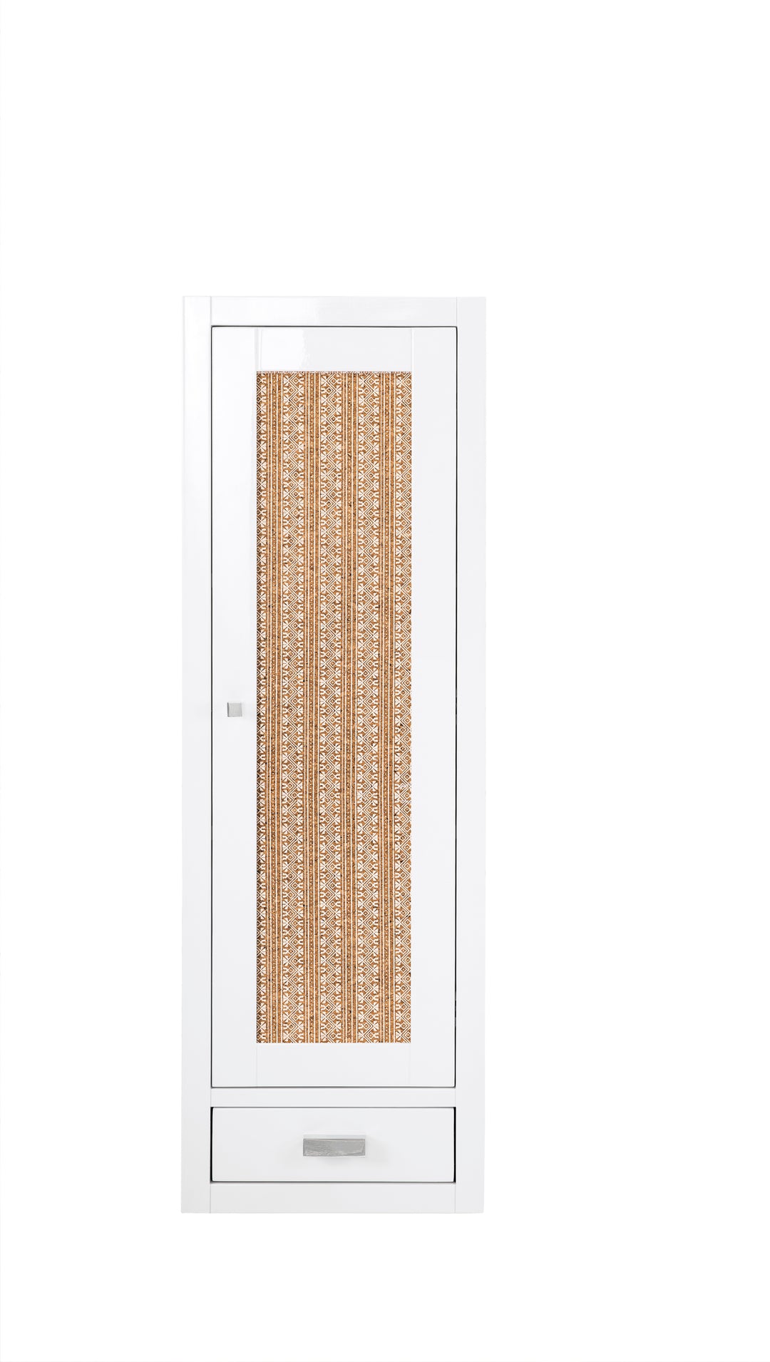 Addison 12" Petite Tower Hutch, Right in Glossy White | ANVE Kitchen & Bath
