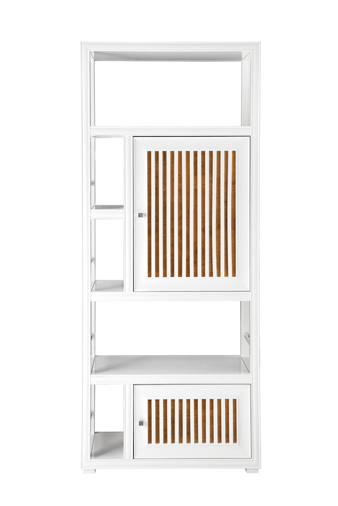 Athens 30" Double-Sided Linen Cabinet in Glossy White