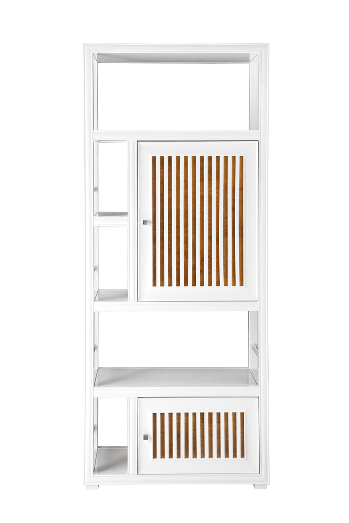 Athens 30" Double-Sided Linen Cabinet in Glossy White