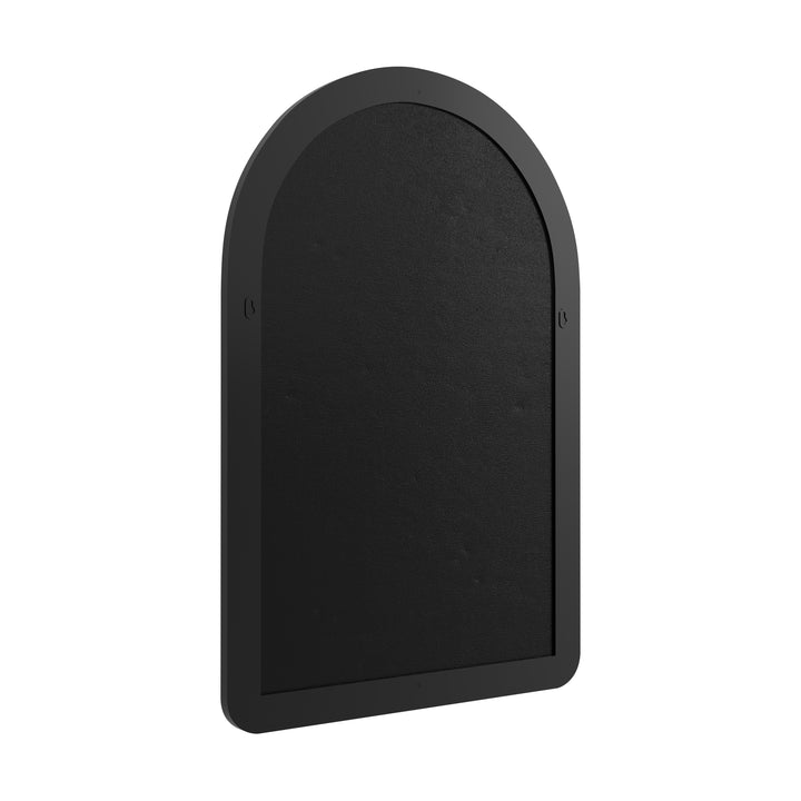 Rohe 24" x 36" Arched Bathroom Mirror, Matte Black