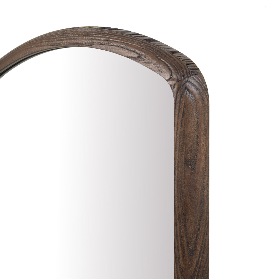Gracyn 28" x 38" Arched Bathroom Mirror, Sable