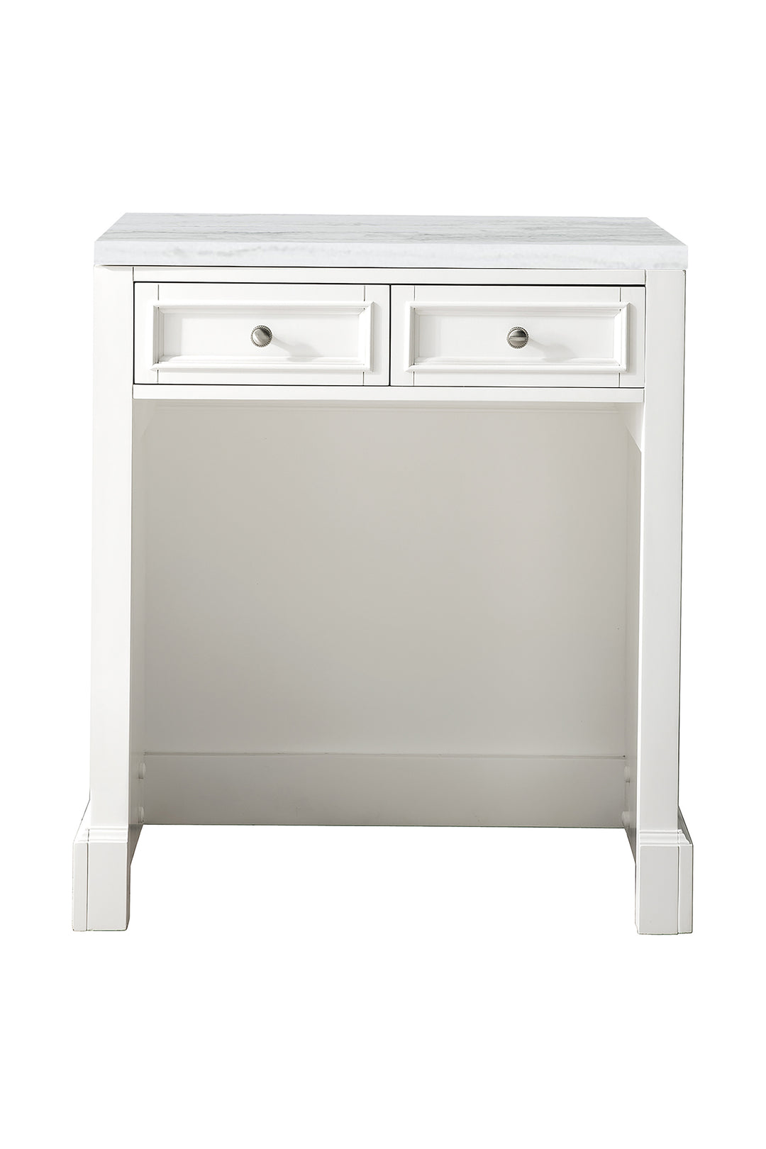 De Soto 30" Countertop Unit in Bright White, Arctic Fall Top | ANVE Kitchen & Bath