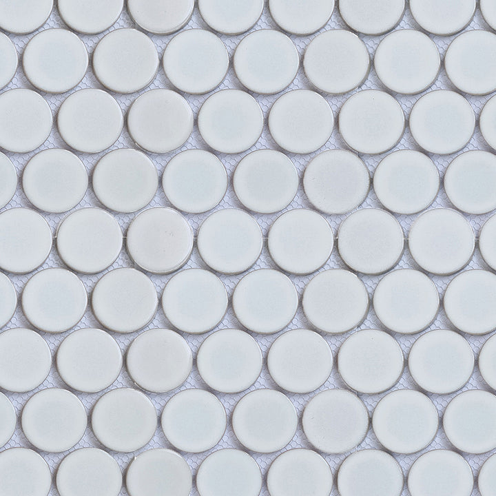 Geometrics 2" Rounds Glossy Porcelain Mosaic Tile