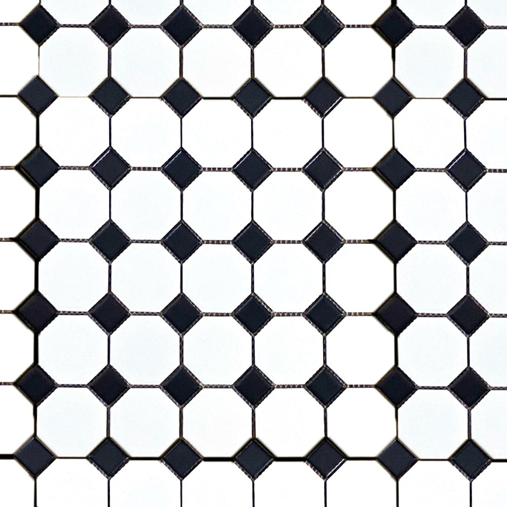 Geometrics Matte Porcelain Mosaic Tile