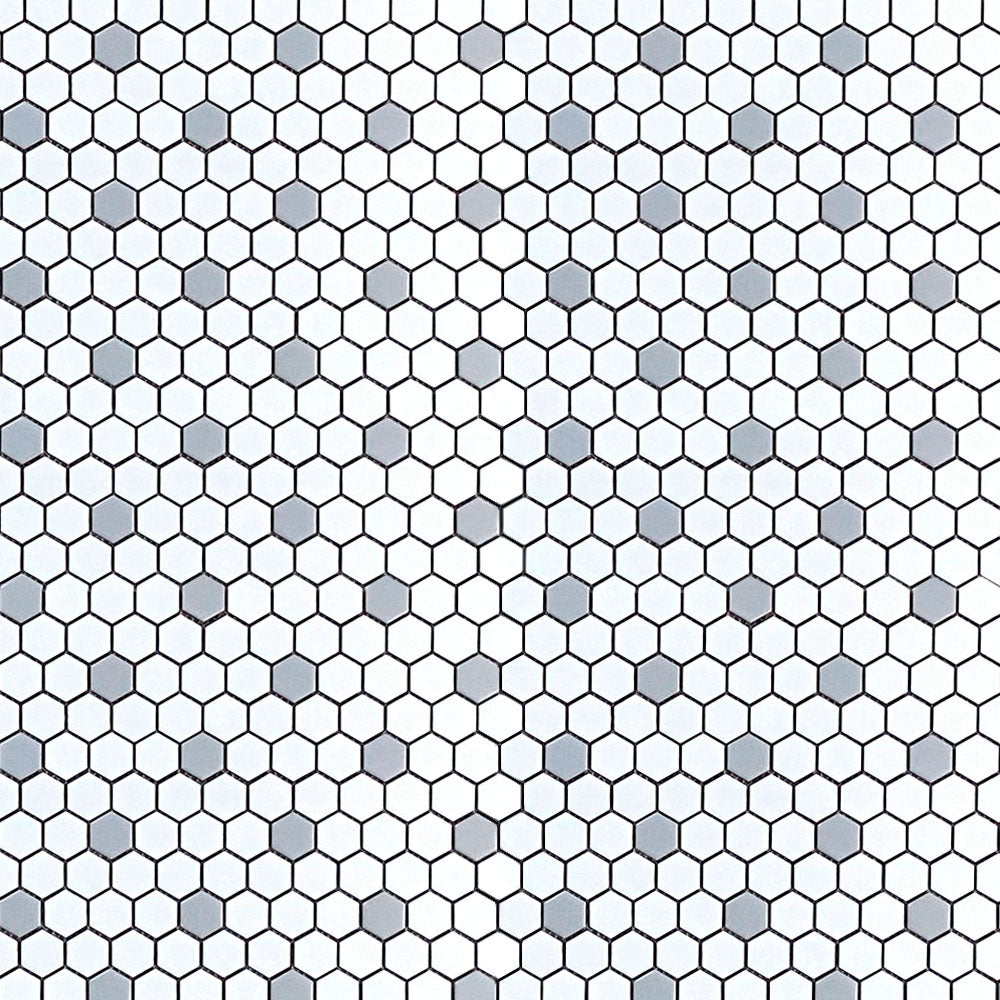 Geometrics Matte Porcelain Mosaic Tile