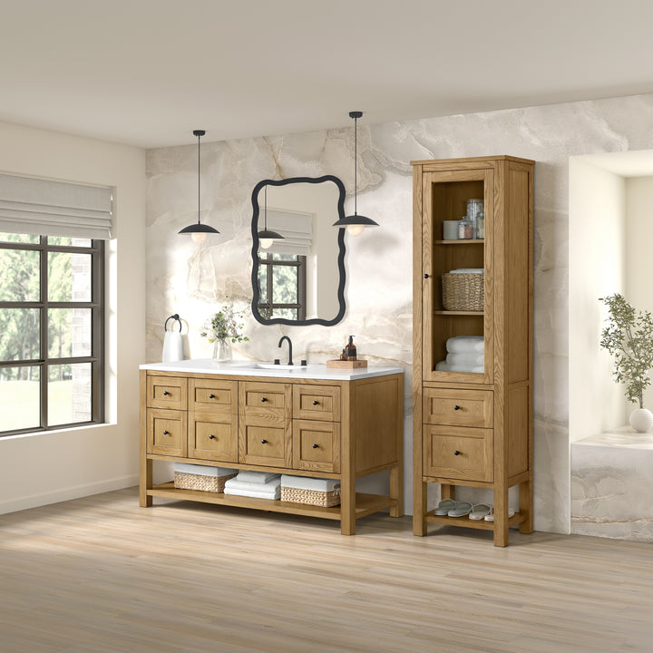 Breckenridge 22" Linen Cabinet in Light Natural Oak