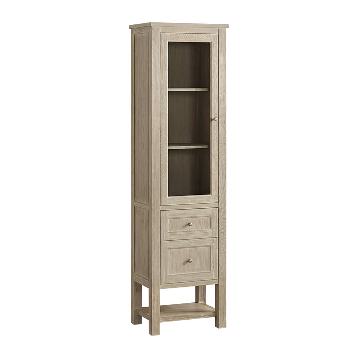Breckenridge 22" Linen Cabinet in Whitewashed Oak