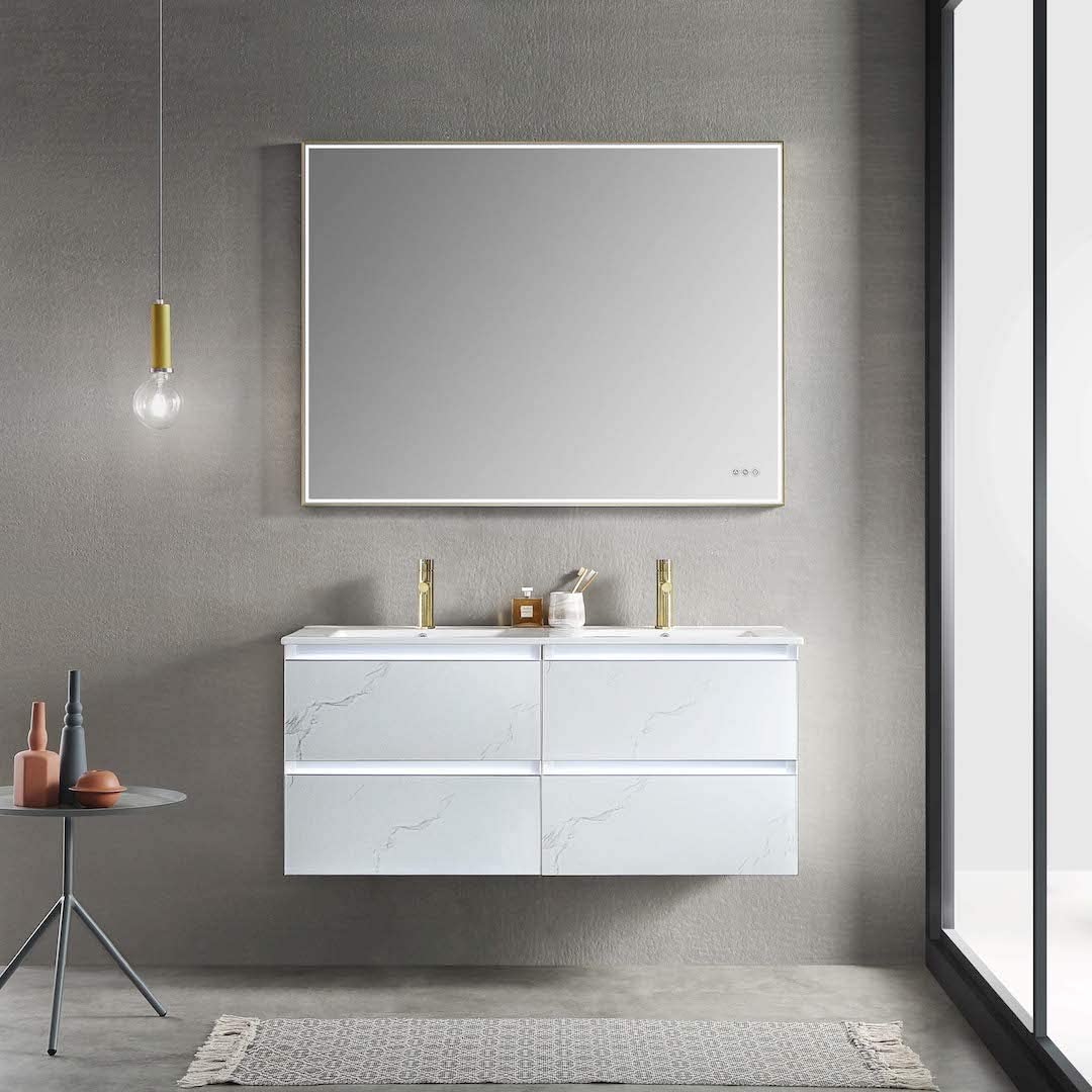 Jena 48 Inch Calacatta White