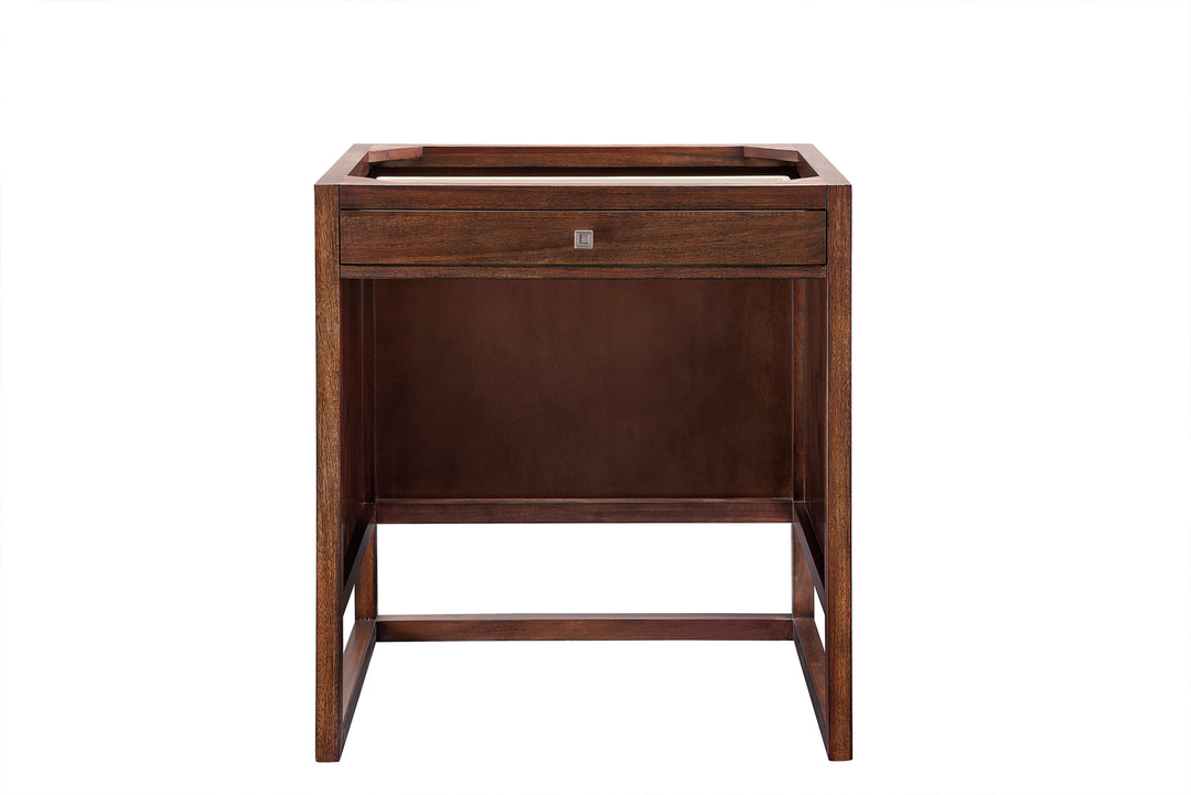 Athens 30" Makeup Countertop Unit in Mid Century Acacia | ANVE Kitchen & Bath