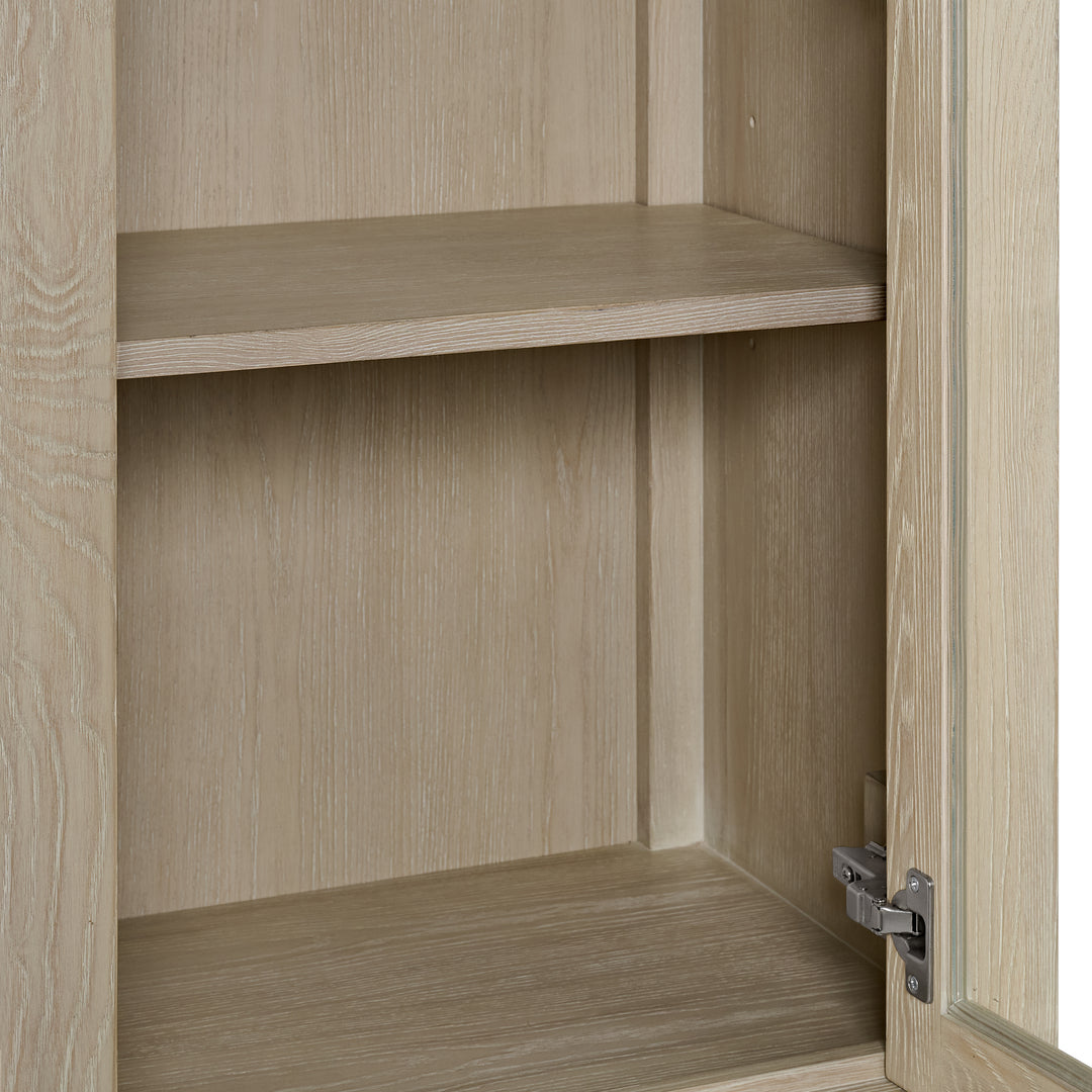 Breckenridge 22" Linen Cabinet in Whitewashed Oak
