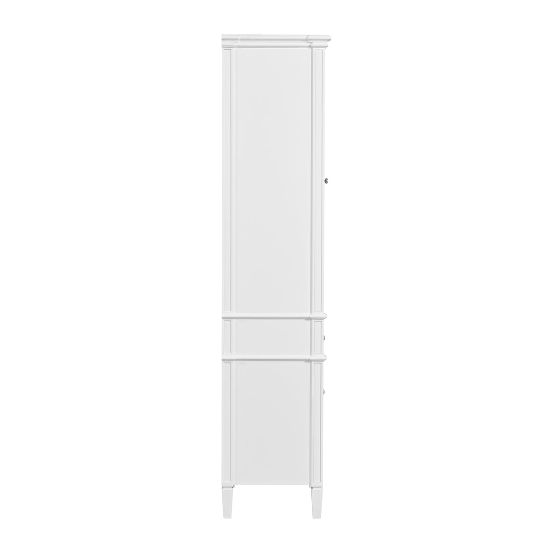 Brittany Linen Cabinet in Bright White