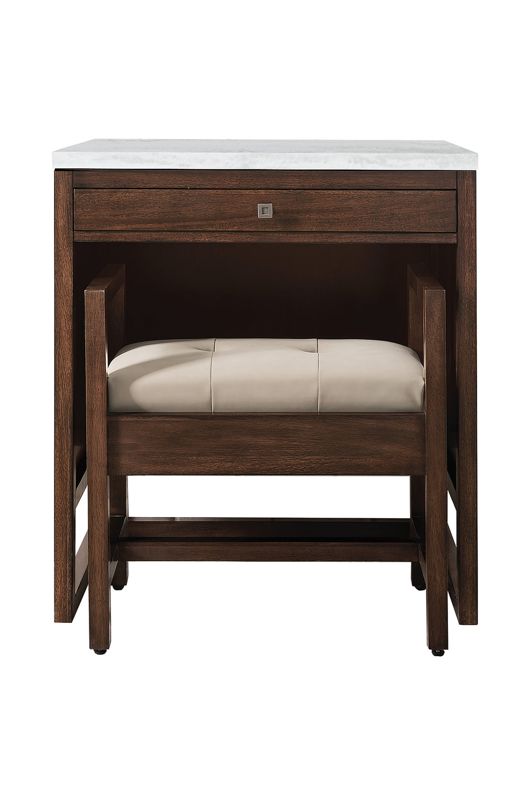 Athens 30" Countertop Unit in Mid Century Acacia, Arctic Fall Top | ANVE Kitchen & Bath
