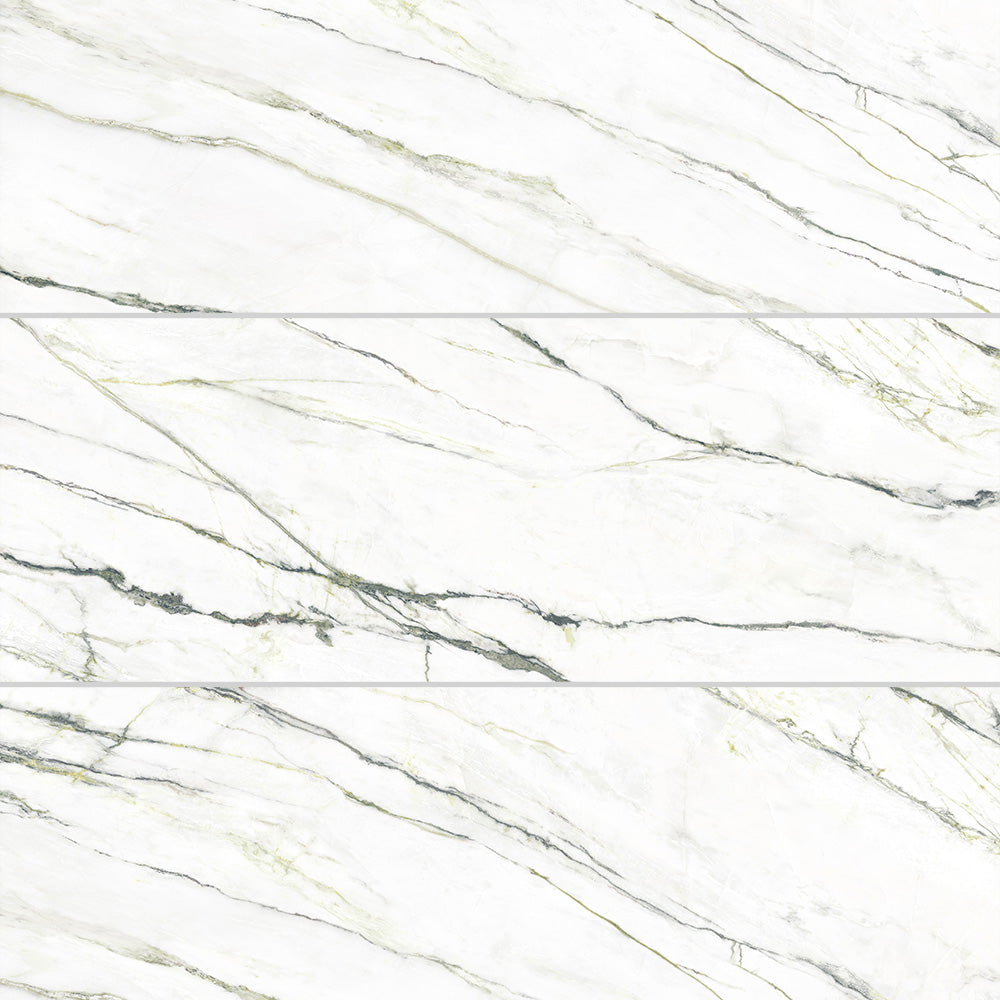Monument Marble-Look Matte Ceramic Floor &amp; Wall Tile