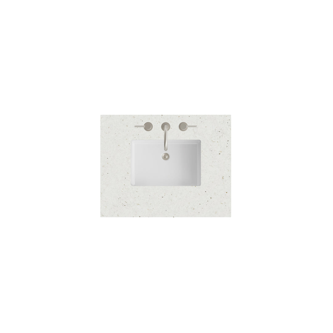 30" Single Vanity Top in Lime Delight Silestone with Sink | ANVE Kitchen &amp; Bath