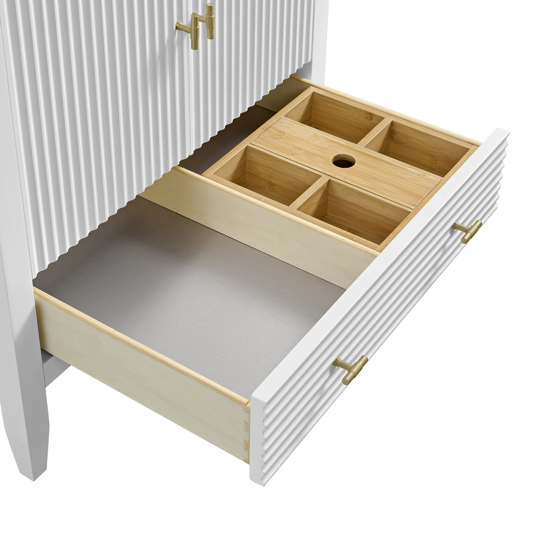 Myrrin 30" Single Vanity Cabinet in Bright White