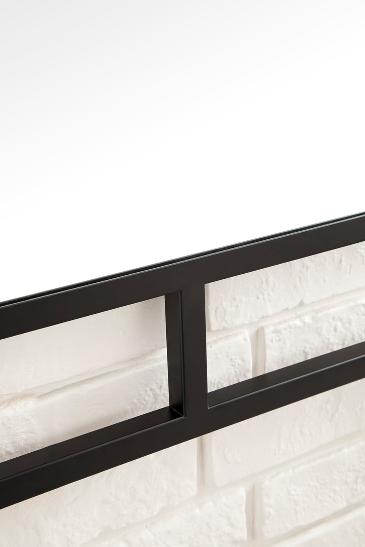 Boston 30" x 40" Rectangular Bathroom Mirror, Matte Black