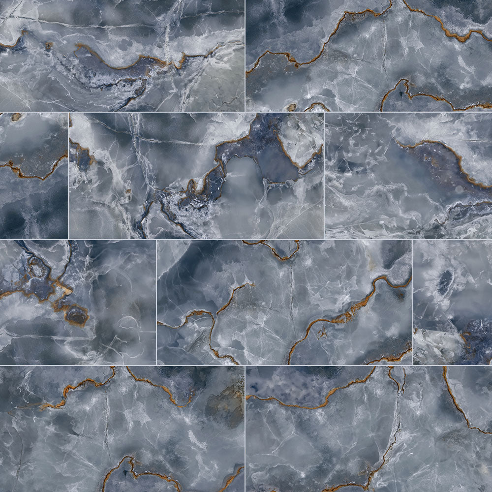 Precious Onyx-Look Polished Porcelain Floor &amp; Wall Tile