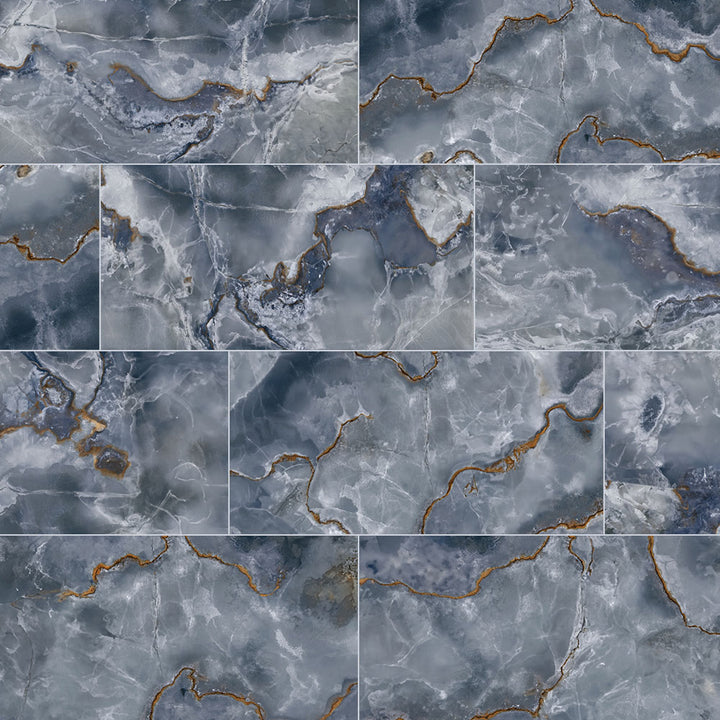 Precious Onyx-Look Polished Porcelain Floor &amp; Wall Tile